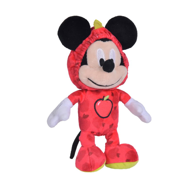  mickey mouse soft toy red apple 15 cm 